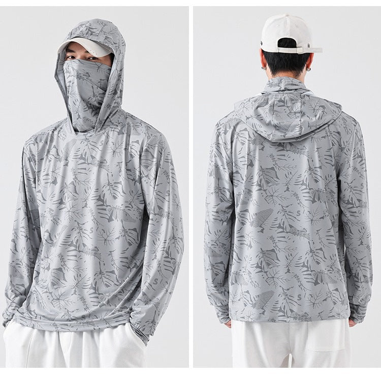 Ultra-Thin UV Sun Protection Hoodie with Face Mask ? Fishing & Outdoor Shirt