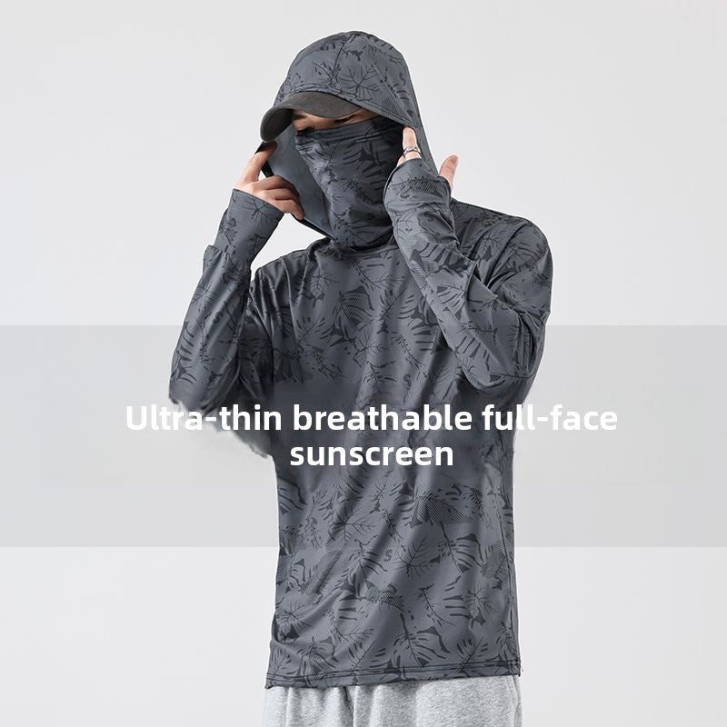 Ultra-Thin UV Sun Protection Hoodie with Face Mask ? Fishing & Outdoor Shirt
