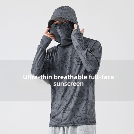 Ultra-Thin UV Sun Protection Hoodie with Face Mask ? Fishing & Outdoor Shirt